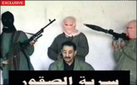 Mahmoud Saedat hostage video screen capture