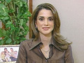 A still from Queen Rania's first interview